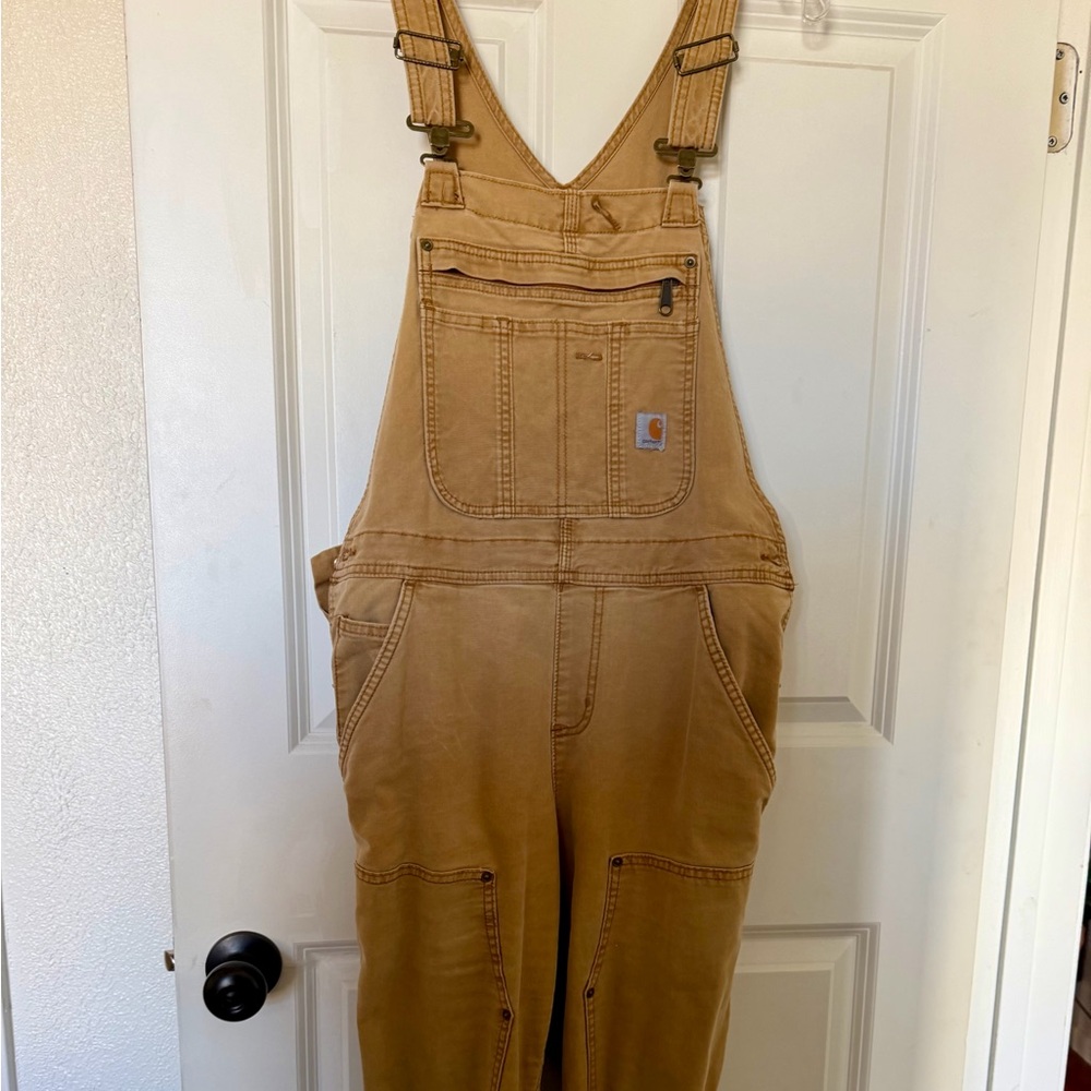Women’s Carhartt khaki overalls size M